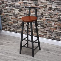 Бар Стул, Черная рама+Тик