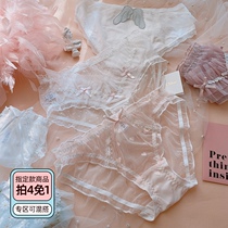 Japanese lace girl cute sexy sweet Japanese ladies underwear breathable low waist breifs mesh shorts women