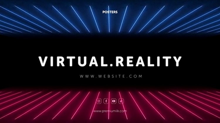 科技网络技术炫光霓虹灯装饰动态复古海报特效设计素材AE模板插图9