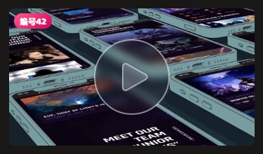 手机APP界面UI作品展示iPhone动态动效演示AE视频样机素材AEP模板插图42