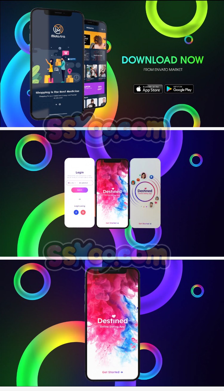 iPhone12Pro苹果手机样机APP应用程序动效特效促销展示视频AE模板插图9