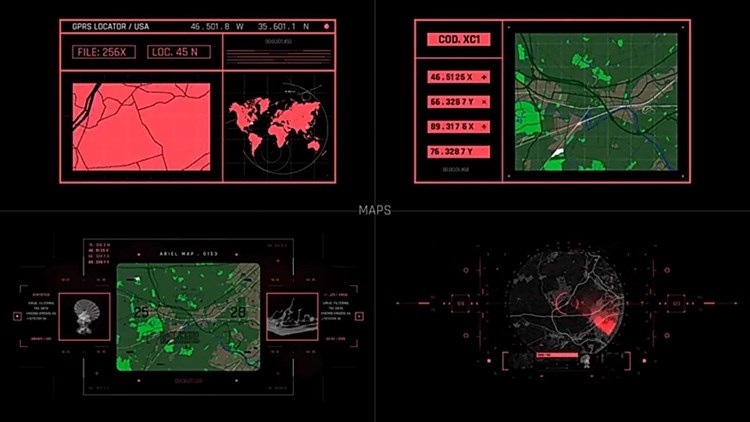 500+赛博朋克科技感HUD用户界面动画预设 Cyberpunk UI-AE脚本插图18