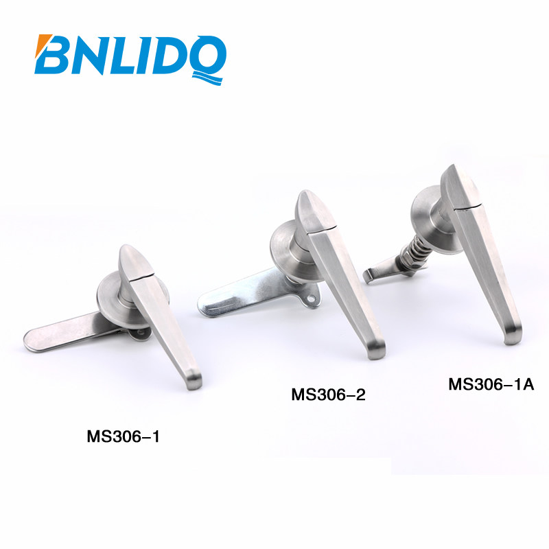 MS306-2 board hand lock industrial machinery lock control cabinet stainless steel professional handle communication cabinet door lock door lock