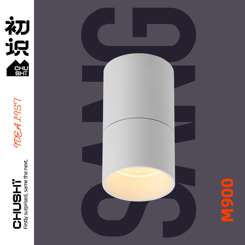 First-realized lighting Ming-fit spotlight High-display Home Living Room Background Wall Spotlights Nordic Brief LED ceiling lamp