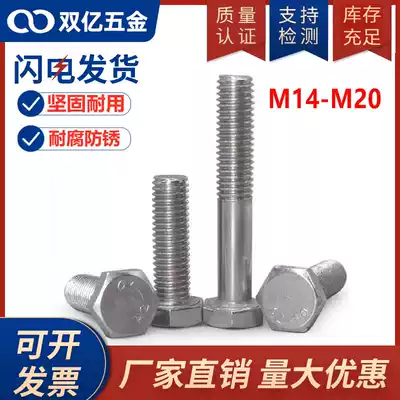 M14M16M18M20 stainless steel 201 hexagon screw external hexagon Bolt * 60-70-80-100-150