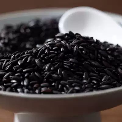 Big food, new black rice, northeast farmhouse, self-produced purple rice, natural fragrant rice, whole grains, 2kg of glutinous black rice