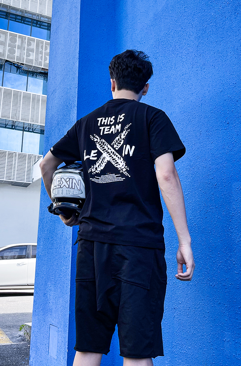 LEXIN brand motorcycle equipment motorcycle racing short sleeve t-shirt black