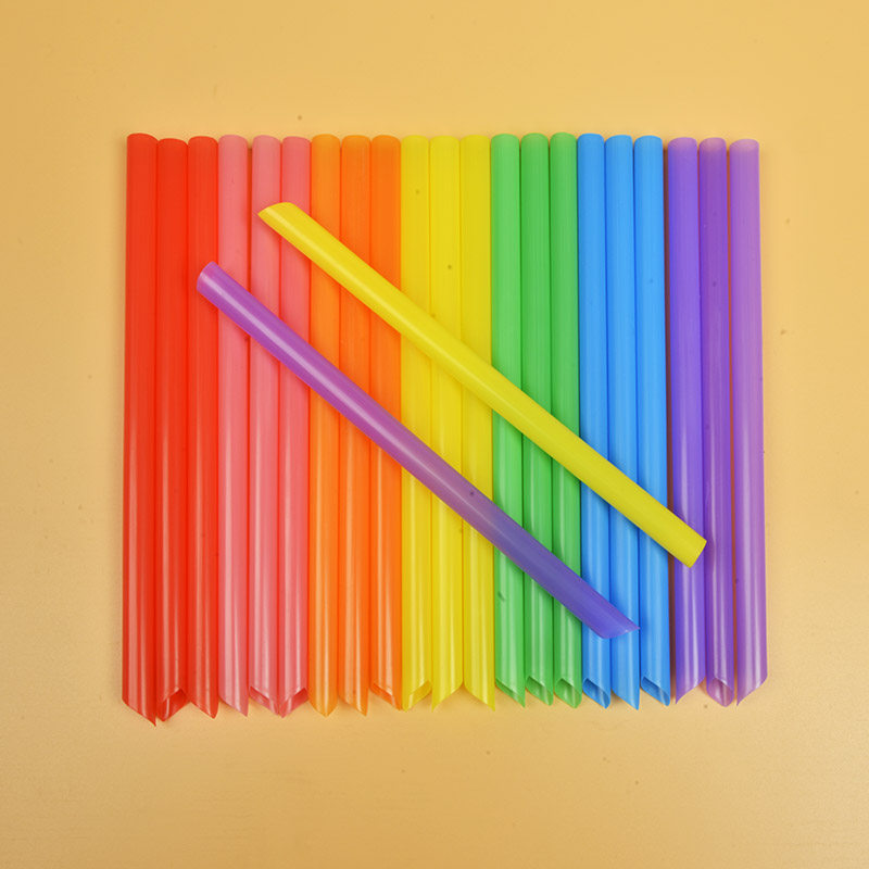 Color straw art blow painting kindergarten candy color creative handmade material diy making straight tube painting children