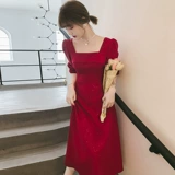 Красное вечернее платье, зимний лонгслив, изысканный стиль, подходит для подростков