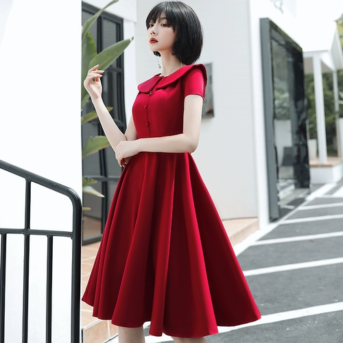 Красное вечернее платье для невесты, облегающий крой, подходит для подростков