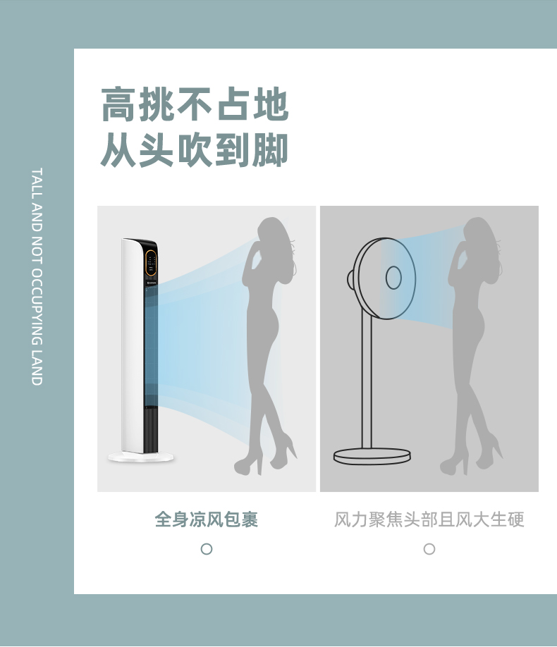 艾美特 CT-R12 无叶立式轻音遥控塔扇 图4