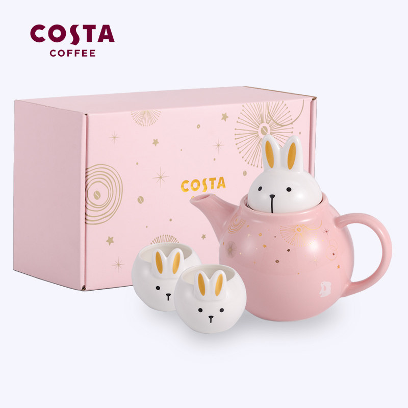 COSTA ceramic teapot tea kettle cute household fruit flower tea girl heart English tea set family set