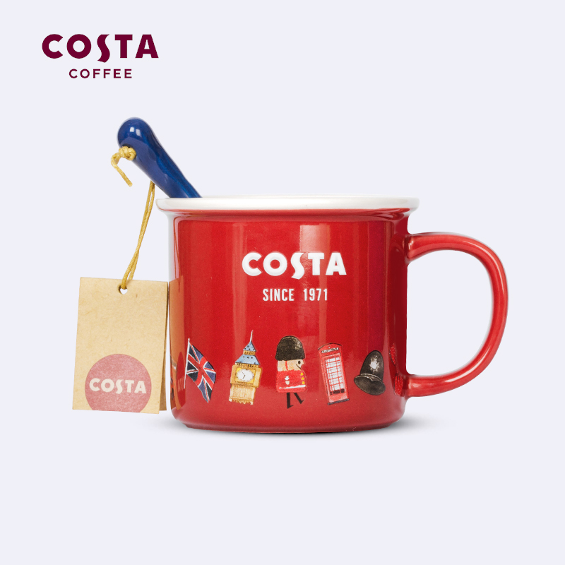 COSTA Markcup Couples Cup Children Cute ins Teenage Girl Glasses CERAMIC CUP EAR Cups Coffee Cups Little Delicacy