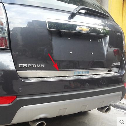 Suitable for Copac rear trim Tailgate bright strip Trunk trim strip Modified special stainless steel rear door trim strip