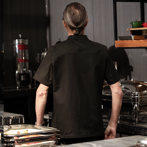 Шеф -повар короткий летний западный ресторан ресторан ресторан кухонная одежда мужская и женщина -шеф -повар