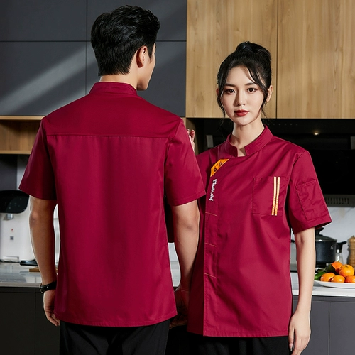 Водонепроницаемая и нефтяная шеф-повара Рабочая одежда для отеля с длинными рукавами.