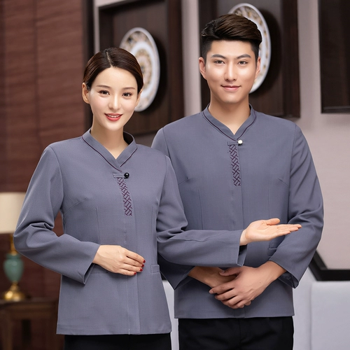 Комнатный демисезонный лонгслив для отеля, пуховик, комплект для работы, увеличенная толщина