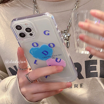 ins brief English letters apply Apple 13 mobile phone shell high through acrylic iphone13promax soft edge hard shell 12 art 11 anti-fall xr transparent 8p advanced xsm