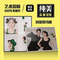 Stage wedding photos are carefully edited and included in the album. Photo frames are hung on the wall. Wedding photos are made in 40 pieces and washed. 36-inch entrance enlargement is customized.