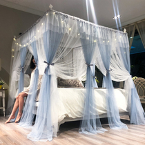 Palace Style Noble Nets Red Mosquito Nets Household Princess Wind Double 1 5 m 1 8m Bed Home Encryption thickened Open door