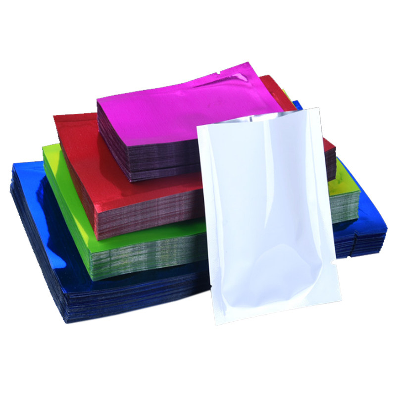 Color Aluminized Flat Pocket Cosmetic Mask Aluminum Foil Bag Powder Bag bag Opaque Food Vacuum Bag