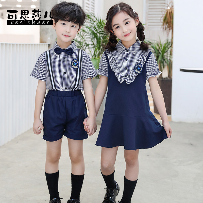 Kindergarten Garden uniforms Children's school uniforms Class for primary and secondary school students Yinglun Wind Suite 61 Children's Festival to serve the summer