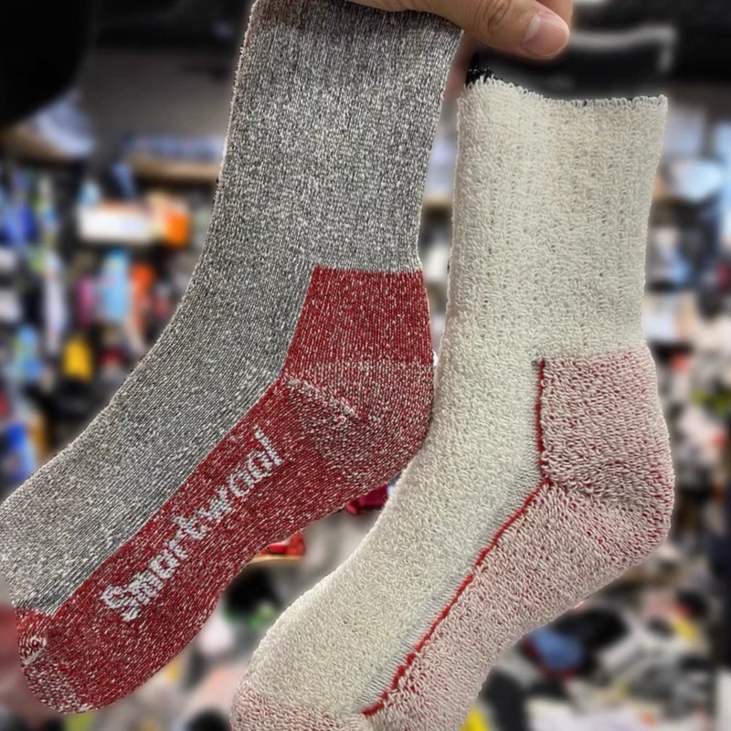 Smartwool Wool Socks, Thickened Terry Warm Mid-Calf Socks, Non-Slip and Odor-Resistant Socks, Outdoor Skiing Socks