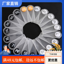 Clothing size buckle round plastic two-button size standard size grain snap buckle clothing size grain size accessories