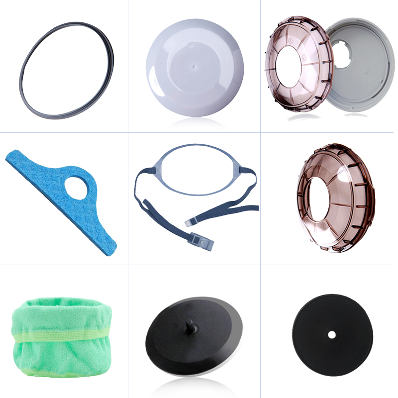 Heavy Pine Making Mask Accessories Knit Plastic Head With Suction Valve Sheet Suction Sweaty Cloth Absorbent Cotton Side Cover Seal Ring