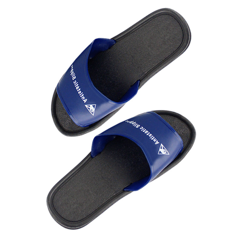Summer antistatic slippers thickened anti-slip Soft bottom dust-free workshop Electronic factory Food factory Working shoes Men and women