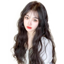 Onoya real hair wig for women with long hair age reduction retro wool curls fluffy natural water ripples long curly hair full headgear