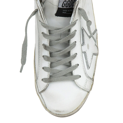 Белая кожаная повседневная обувь, кроссовки, белая обувь, принт