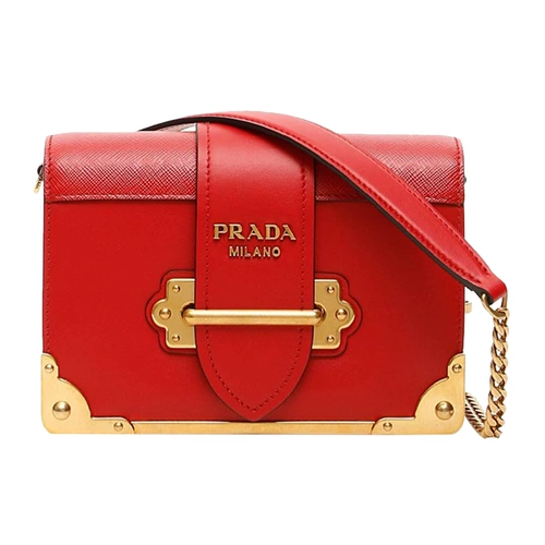 Prada, цепь с застежкой на цепочке, многоцветная сумка на одно плечо