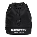 Burberry, черная сумка, на шнурках