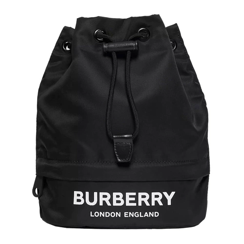 Burberry, черная сумка, на шнурках