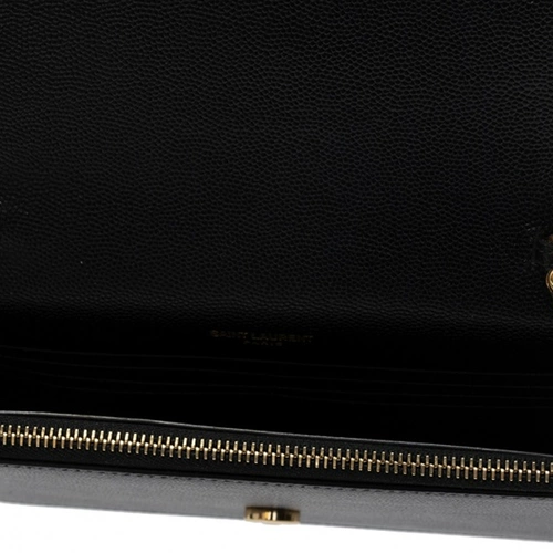 YSL, черная универсальная кожаная металлическая цепь на одно плечо, сумка через плечо, с печатью вашего логотипа