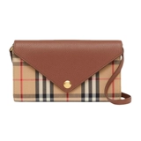 Burberry, демисезонная коричневая сумка на одно плечо