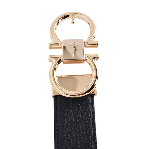 Ferragamo Ferragmu мужской черный коричневый двойной поясной ремень с двумя