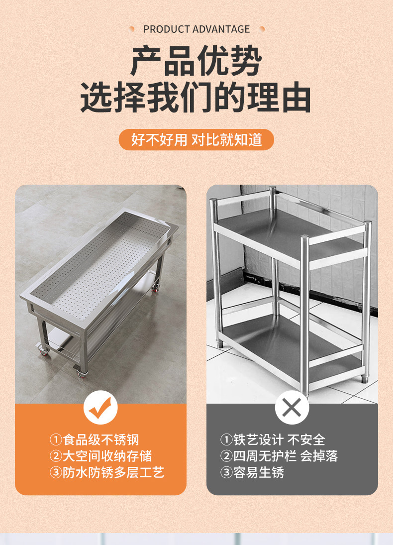Коммерческая кухня приправа автомобиль 不锈钢加厚卤菜卤肉熟食分拣台鸭货热卤沥油沥水车现卤现捞工作台