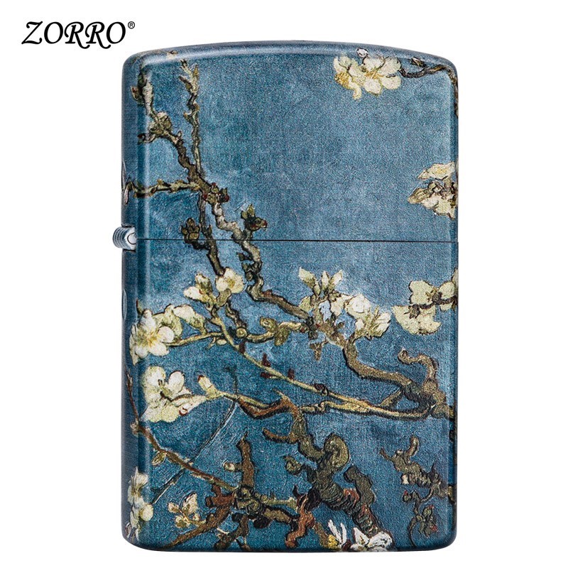 High-end pure copper kerosene lighter windproof personality creative lighter male and female flip grinding wheel lighter