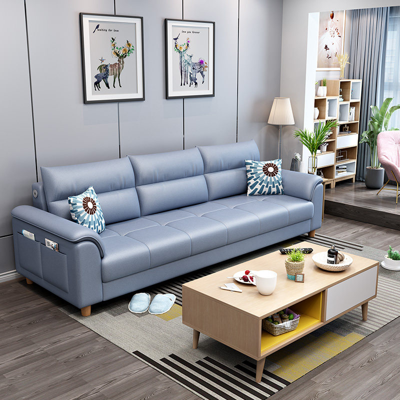 Nordic Clothing Sofa Small Household Modern Simple Latex Living Room Composition Technology Cloth