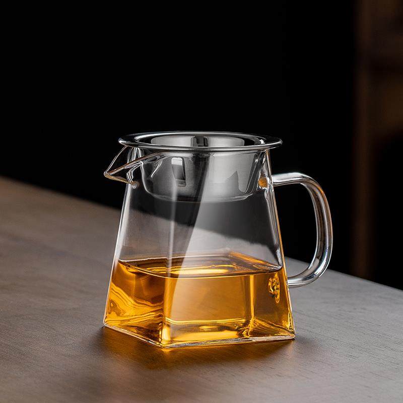 High Boron Silicon Fair Cup Glass Upscale Filter integrated tea Thickened Tea Sea Single Straight Body Justice Cup-Taobao