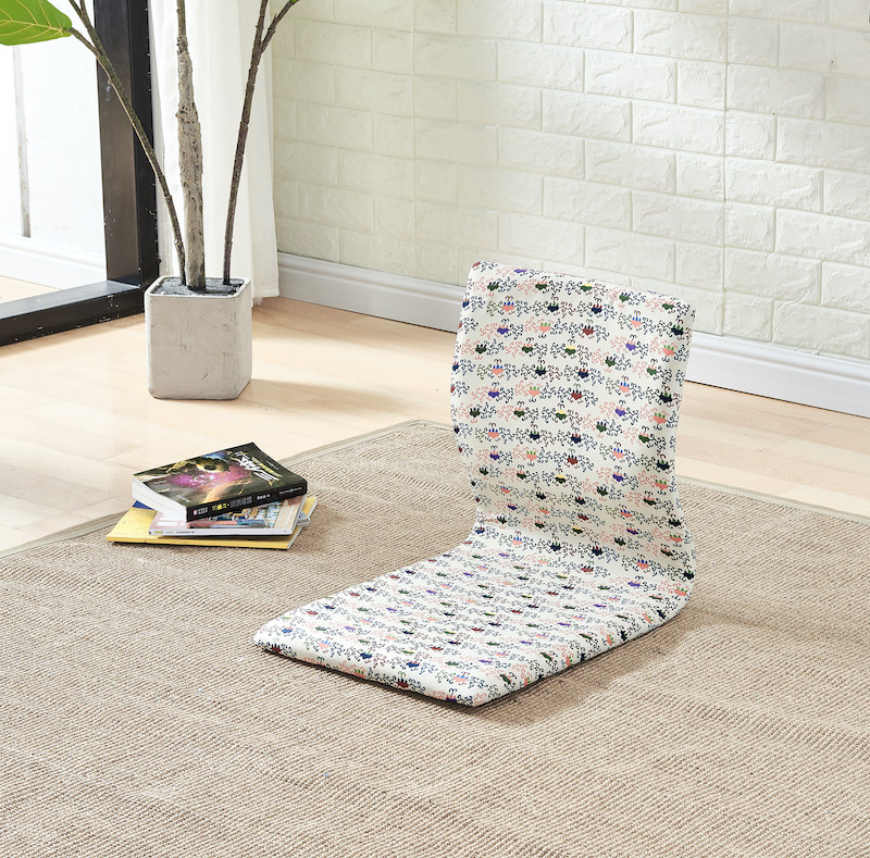 Curved wood tatami chair bed seat Japanese-style chair without legs without foot back bedroom lazy bay window chair