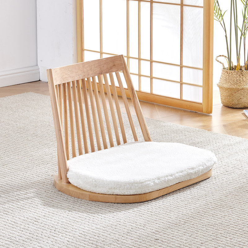 Soliwood Japanese tatami chair in bed chair backed lazy window chair floating legs and chair