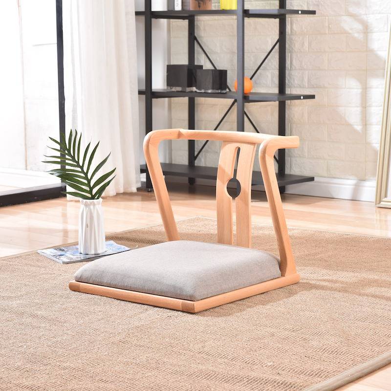 Lazy Bed Back Chair Japanese Stool Tatami Seat Floor and Room Chair Legless Bay Window Chair and Chair