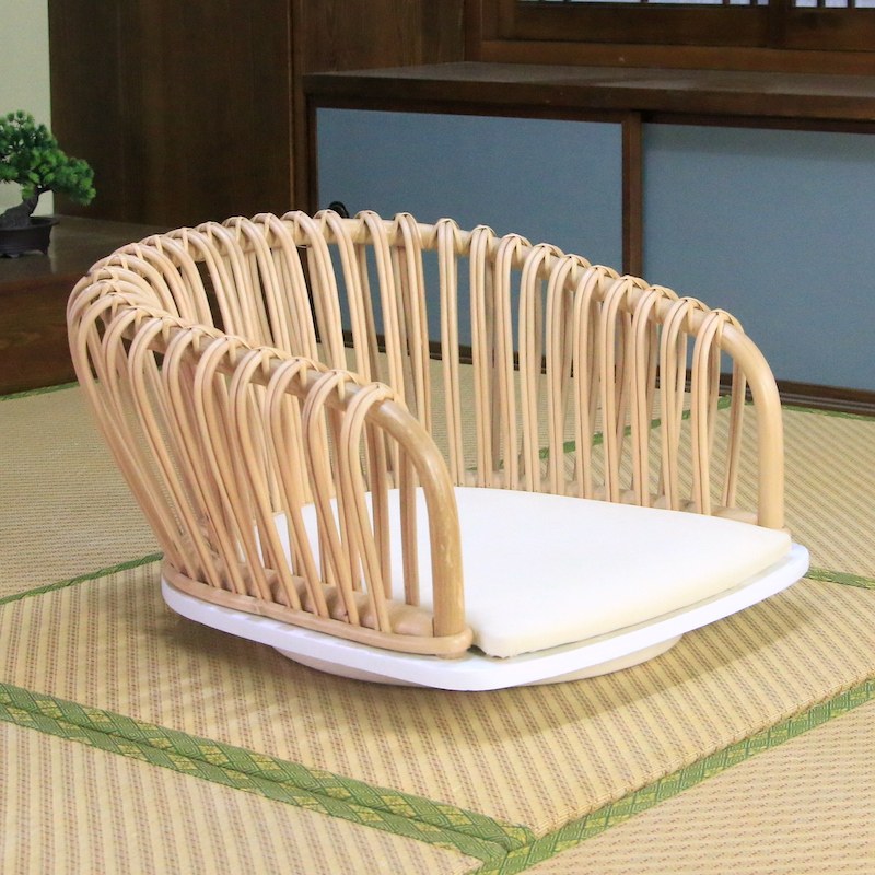 Tatami seat back Japanese balcony bay window chair rattan legless chair and room chair floor footless floor chair