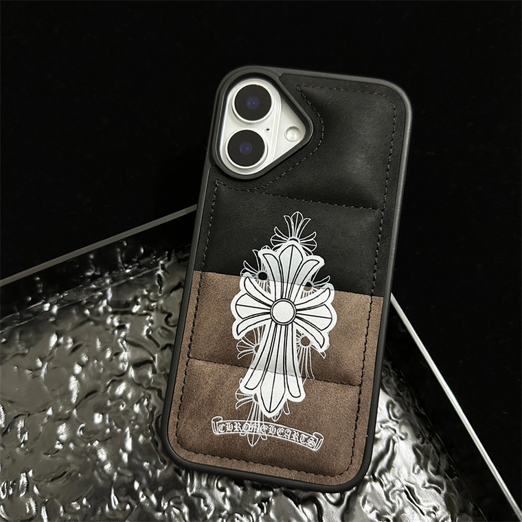 Chrome Hearts Puffy Quilted Cross iPhone Case
