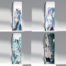 Hatsune Miku Badminton Racquet Bag New Large Capacity Racquet Bag Printed Two-Dimensional Anime One-Shoulder Drawstring