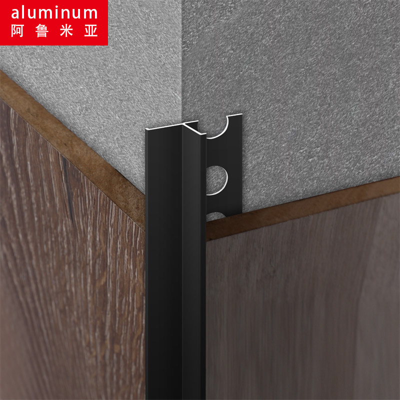 Titanium alloy decorative line tile metal aluminum alloy edge buckle strip anti-collision protection strip Begonia corner I-shaped edge strip edge strip