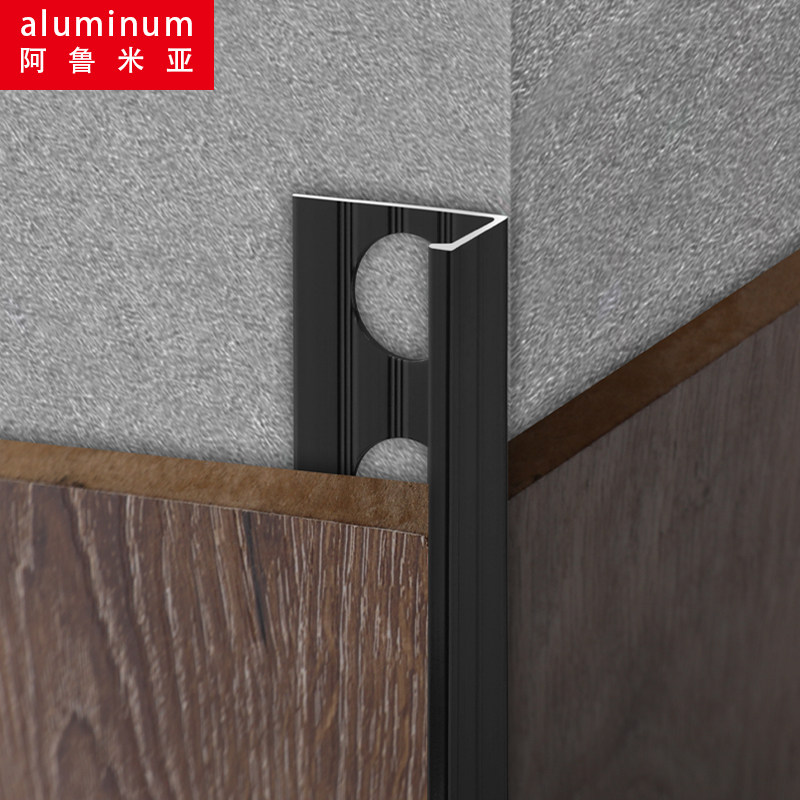 Aluminum alloy edge-blocking tile anti-collision bar edge sealing edge stainless steel clasp stainless steel